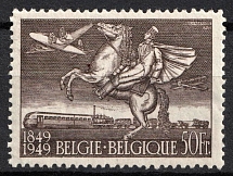 1949 50fr Belgium  (Mi. 845, CV $50, MNH)