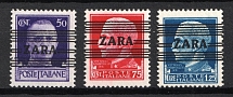 1943 Zadar, German Occupation, Germany (Mi. 32 - 34, Full Set, Signed, CV $160, MNH)