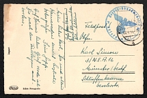 1941 (8 Apr) Third Reich, Germany, Military Field Post Feldpost, Postcard from Cologne to Munster