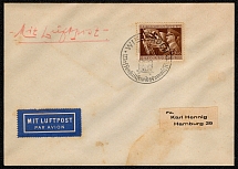 1944 Scott B252 on cover posted 26 June in Wiesbaden