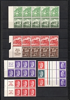 1938-39 Third Reich, Germany, Collection (2 Pages, Coupon, Blocks, Tete-beche, CV $210)