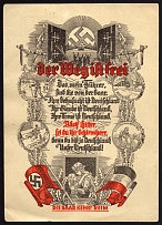 1935 SAAR 'The Saar is Returning Home', Commemorative Postcard, Third Reich Nazi Germany Propaganda