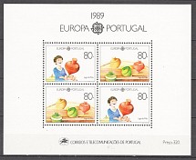 1989 Portugal Block Sheet CV 45 EUR (MNH)