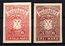 1888 Schwerte Courier Post, Germany (Imperf, CV $30)