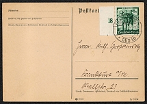 1938 Referendum in Austria Postcard franked with Scott 484 mailed on the first day of issue