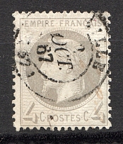 1862-70 France 4 C (CV $70, Canceled)