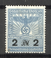Third Reich Germany Swastika Prussia Police 2 Rm