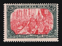 1915-19 5m German Empire, Germany (Mi. 97 B II, Signed, MNH)