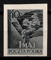 1954 40gr Republic of Poland (Official Black Print, Proof of Fi. 704)