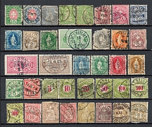 1854-1904 Switzerland (Group of Stamps, Canceled)