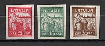 1919 Latvia  (Pelure Paper, Full Set, CV $60)