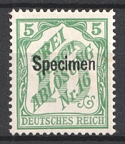 1905 5pf German Empire, Germany (Mi. 11 SP, Specimen, Signed)