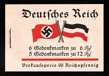 1933 Complete Booklet with stamps of Third Reich, Germany, Excellent Condition (Mi. MH 32.2, CV $230)