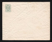 1884 Kadnikov Zemstvo 4k Postal Stationery Cover, Mint (Schmidt #3, Watermark lines ///, CV $150)