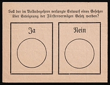 Ballot Paper, Non-Postal, Germany