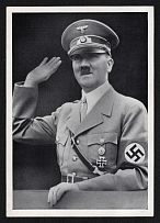 1940 'One nation - one Reich - one Fuehrer', Propaganda Postcard, Third Reich Nazi Germany