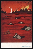 1914-18 'Pond of oriente' WWI European Caricature Propaganda Postcard, Europe