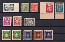 1945-48 DP Camps Stock of stamps, Displaced Persons Camp (CV $400, MNH)