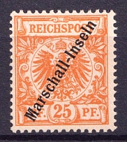 1899 25pf Marshall Islands, German Colonies, Kaiser’s Yacht, Germany (Mi. 11)