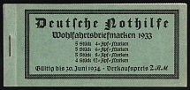 1933 Complete Booklet with stamps of Third Reich, Germany, Excellent Condition, Wagner (Mi. MH 34.4, CV $1,200)