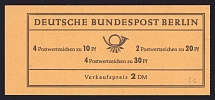 1966 Booklet with stamps of West Berlin, Germany in Excellent Condition (Mi. MH 5c)