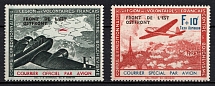 1942 French Legion, Germany, Airmail (Mi. IV - V, Full Set, CV $90, MNH)