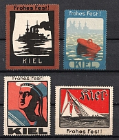 Fleet, Navy, Kiel, Germany, Stock of Cinderellas, Non-Postal Stamps, Labels, Advertising, Charity, Propaganda