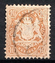 1873 10Kr Bavaria, Germany (Mi. 29 X a, Canceled, CV $590)