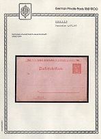 1896-1900 Berlin - Germany Local Post, Private City Mail, Postal Stationery, Mint
