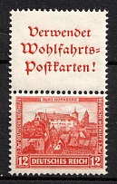 1932 12pf Weimar Republic, Germany, Se-tenant, Zusammendrucke (Mi. S 101, CV $30, MNH)