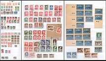 1950-51 Republic of Poland, Collection of 'Groszy' Overprints, Type 2
