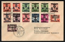 1941 General Government franked with multiple values addressed to an SS colonel at Buchenwald Concentration Camp