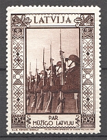 1939 Latvian Leaders Аrmy Baltic Non-Postal Label