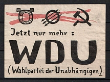 'Electoral Party of Independents', German Propaganda, Germany, Label