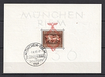 1937 Third Reich, Germany (Block, Sheet №10, CV $170, Canceled)