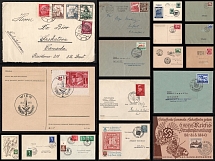 Third Reich, Germany, Collection of Postcards and Covers with Propaganda Commemorative Postmarks