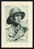 1933-1945 'Africa fighter', Propaganda Postcard, Third Reich Nazi Germany