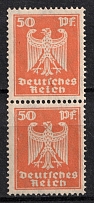 1924 50pf Weimar Republic, Germany, Pair (Mi. 361, CV $440, MNH)