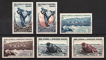 1956 French Southern and Antarctic Territories (Mi. 2 - 7, Full Set, CV $60, MNH/MH)