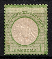 1872 1kr German Empire, Large Breast Plate, Germany (Mi. 23 a, CV $70)