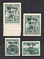 1938 Occupation of Rumburg Sudetenland, Germany (CV $125, MNH/MLH)
