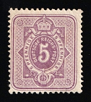1875-79 5pf German Empire, Germany (Mi. 32, CV $170)