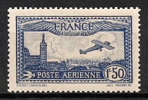 1930 1.50fr France, Airmail (Mi. 255, Full Set, CV $40, MNH)