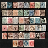 1872-1908 Spain (Group of Stamps, Canceled)