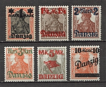 1920 Germany Danzig Gdansk Type I (CV $10, Full Set)