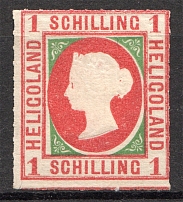 1867-73 Heligoland Germany 1 Sh (CV $260, `Tears`)