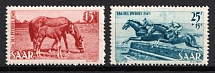 1949 Saar, Germany (Mi. 265 - 266, Full Set, CV $30, MNH/MVLH)