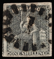 1858 1S Barbados, British Colonies (SG 12a, Canceled, CV $110)