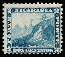 1862 2c Nicaragua, Central America (Mi 1, CV $90)