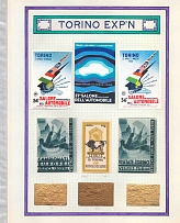 Exhibition, Turin, Italy, Stock of Cinderellas, Non-Postal Stamps, Labels, Advertising, Charity, Propaganda (#629)